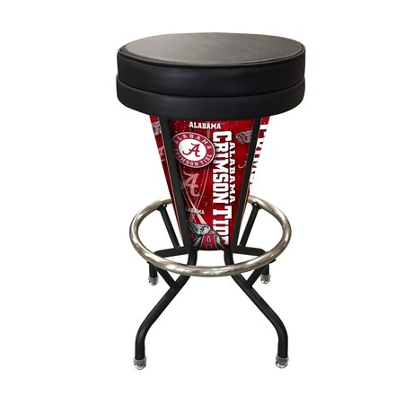 Holland Bar Stool Co Lighted Alabama 30" Swivel Bar Stool L500030AlabmaBlkVinyl